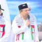 H. Turidi Susanto menyampaikan Orasi Bela Palestina di Taman Elektrik Pusat Pemerintahan Kota Tangerang