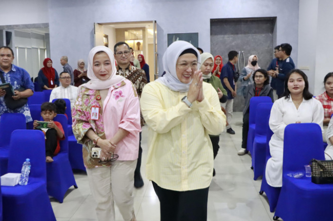 Wabup Tangerang Intan Nurul Hikmah hadiri World Hemophilia Day 2025, dorong akses kesehatan adil bagi penderita hemofilia. (Istimewa)