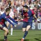 Prediksi Barcelona vs Real Betis, Tim Tangguh Betis Tantang Barcelona yang Sedang On Fire. La Liga 2024/25: Robert Lewandowski (kanan) rayakan gol bersama Fermin Lopez di laga Barcelona vs Girona pada pekan ke-29. (AP Photo/Joan Monfort)