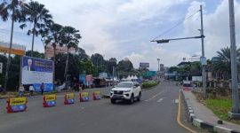 Polisi terapkan one way arah Jakarta di kawasan Puncak Bogor (Istimewa) 