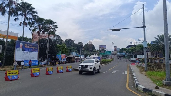 Polisi terapkan one way arah Jakarta di kawasan Puncak Bogor (Istimewa) 