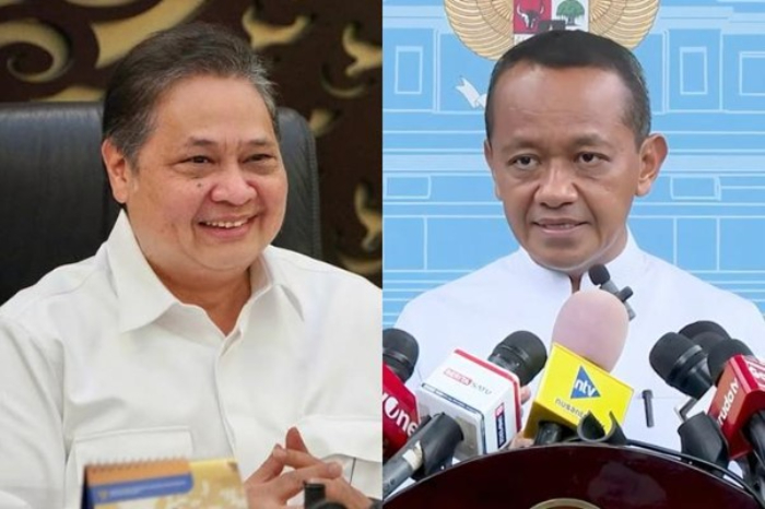 Menko Perekonomian RI, Airlangga Hartarto (kiri) dan Menteri ESDM, Bahlil Lahadalia (kanan). (Instagram.com / @airlangga_hartarto - @bahlillahadalia)