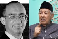 Mendiang Ibrahim Sjarief (kiri) dan ayah dari Najwa Shihab yang penceramah Indonesia, Quraish Shihab (kanan). (Instagram.com / @ahp.id - @quraish.shihab)