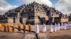 Pemasangan chairlift di Candi Borobudur sambut kunjungan Prabowo dan Macron, ditegaskan tidak merusak struktur oleh Menteri Fadli Zon. Potret Candi Borobudur. (Dok. Istimewa)