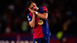 Barcelona dan Inter Milan bermain imbang 3-3 di leg pertama semifinal Liga Champions 2024/2025. Laga penuh drama dan gol spektakuler akan ditentukan di San Siro. Potret selebrasi Ferran Torres usai membobol gawang Inter Milan. (Instagram Barcelona)
