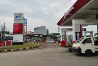Potret SPBU Pertamina di kawasan Kelapa Dua, Depok, Jawa Barat (Foto: Konrad/Metrosiar)