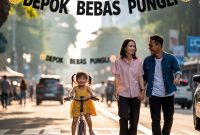 Car Free Day Depok: Wajah Segar Warga Ternoda Pungli Bermodal Rompi Karang Taruna dan Dalih Kebersihan (Ideogram AI)