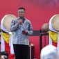 Foto: Gubernur Banten, Andra Soni, saat memberikan sambutan dalam acara Opening Ceremony 