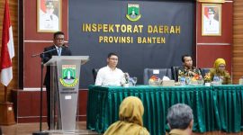 Gubernur Banten Andra Soni saat menyampaikan sambutan. (Dok. Biro Adpimpro Banten). 