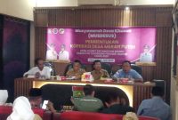 Suasana Musyawarah Desa Khusus (Musdesus) Pembentukan Koperasi Desa Merah Putih di Desa Klebet, Kecamatan Kemiri, Kabupaten Tangerang, Provinsi Banten. (Dok. Ahmad/Metrosiar) 