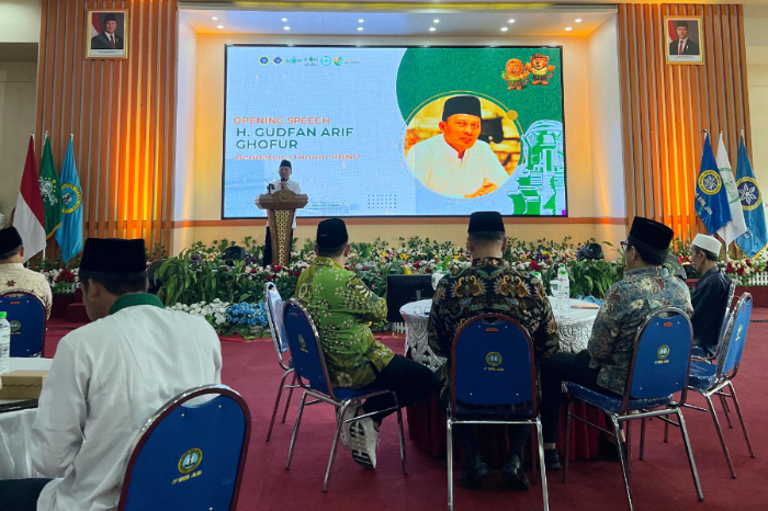 Kongres VIII BEM PTNU se-Indonesia resmi dibuka di Universitas Nurul Jadid, Probolinggo pada 17 Mei 2025. (Foto: Dok. BEM PTNU)