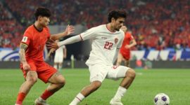 Potret laga Timnas China vs Indonesia di Qingdao Stadium pada leg pertama Grup C Kualifikasi Round 3 Piala Dunia 2026 Zona Asia. (Dok. PSSI)