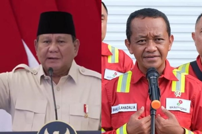 Presiden RI Prabowo Subianto (kiri) dan (kanan) Menteri ESDM Bahlil Lahadalia (Instagram.com/@bahlillahadalia)