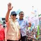 Potret Presiden Prabowo Subianto menghadiri May Day 2025 di Monas Jakarta (Foto: BPMI Setpres)