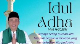 Kepala Desa Kemiri, Suhud, mengucapkan Selamat Hari Raya Idul Adha 1446 H kepada seluruh masyarakat. (Istimewa). 