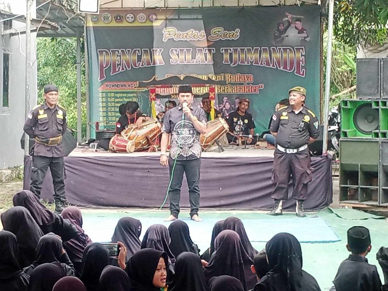 Foto: Yaman Kala Hideung Ketua TTKKBI DPW II Kabupaten Tangerang saat menyampaikan Sambutan. (Dok. Ahmad/Metrosiar). 