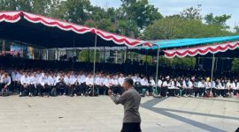 PKKMB UNG 2025 bekali 7.000 mahasiswa baru strategi cegah radikalisme, wujudkan kampus damai dan persatuan bangsa. (Tribratanews)
