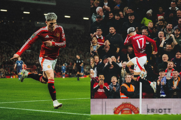 Chelsea selangkah lagi amankan transfer Alejandro Garnacho dari Manchester United di bursa transfer Liga Inggris 2025. (Kolase Instagram/garnacho7)