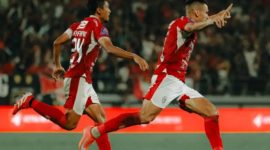 Selebrasi Pemain Bali United usai membobol gawang Persik Kediri dalam laga perdana BRI Super League 2025-2026. (Instagram.com/baliunitedfc)