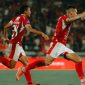 Selebrasi Pemain Bali United usai membobol gawang Persik Kediri dalam laga perdana BRI Super League 2025-2026. (Instagram.com/baliunitedfc)