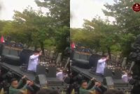 Demo ricuh di Kantor Bupati Pati, massa lempari jendela dan desak Sudewo mundur, video aksi viral dan menuai kritik warganet. (Instagram/@infoupdatejateng)
