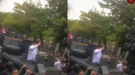 Demo ricuh di Kantor Bupati Pati, massa lempari jendela dan desak Sudewo mundur, video aksi viral dan menuai kritik warganet. (Instagram/@infoupdatejateng)