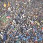 Kondisi Demo Dipenuhi oleh Buruh, Ojol dan Mahasiswa. (DOK. Istimewa)