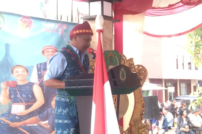 Festival Wolobobo 2025 di Ngada kembali masuk Top 100 Kharisma Event Nusantara. Perayaan budaya ini menjadi motor penggerak ekonomi kreatif dan kebanggaan masyarakat Ngada. (Foto: Frans Dhena)