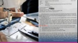 Seorang tukang jahit sederhana di Desa Coprayan, Kecamatan Buaran, Kabupaten Pekalongan, Jawa Tengah, mengalami kejadian yang mengejutkan pada Rabu (6/8/25). (Istimewa)