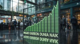 Foto Ilustrasi - Pasar karbon global pulih Juli 2025, penerbitan naik 64%. AS dan Brasil dominasi, sementara India jadi pasar terpopuler. (AI Generated/Metrosiar)