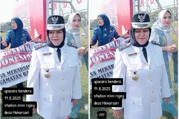 Kepala Desa Mekarsari, Fadlah, S.E. (Asmara'65/Metrosiar)