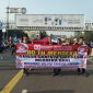 Kirab Merah Putih PNIB di Bekasi gaungkan semangat lawan intoleransi, terorisme, narkoba, dan khilafah demi persatuan Indonesia. (Foto: Dok. Istimewa/Metrosiar)