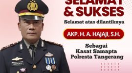 Kapolsek Rajeg Polresta Tangerang dari AKP H. Akhmad Hajaji, S.H., kini menjabat Kasat Samapta Polresta Tangerang. (DOK. Media Center Rajeg)