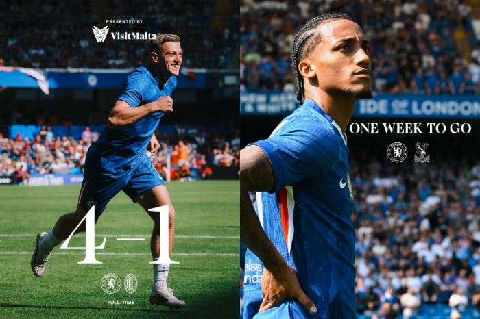 Chelsea menang 4-1 atas AC Milan di Stamford Bridge berkat gol Joao Pedro dan dua gol Liam Delap, modal penting jelang laga kompetitif. (Facebook Chelsea FC)