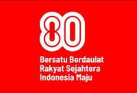 Logo HUT Ke-80 RI 2025. (Foto: Dok. Setneg RI)