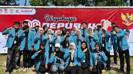 Upacara HUT RI ke-80 di Kecamatan Boja meriah, mahasiswa KKN Alma Ata dan warga bersatu dalam semangat kemerdekaan. (DOK. Istimewa)