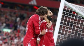 Selebrasi Mohamed Salah. (Foto: Facebook Liverpool FC)