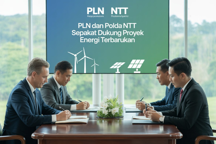 Foto Ilustrasi - PLN dan Polda NTT sepakat mendukung proyek energi terbarukan panas bumi dan surya, dorong NTT jadi lumbung energi nasional. (AI Generated/Metrosiar)