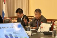 Riki Ibrahim mempresentasikan strategi energi Indonesia pada Dialog Kebijakan UN ESCAP di Kamchatka, Rusia. (Dok. Riki Ibrahim)