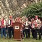 Sambutan Ketua Umum Laskar Merah Putih Arsyad Chanu didampingi jajaran Pengurus dan Ketua Markas Daerah (KAMADA) Provinsi se-Indonesia. (Foto: Asmara'65/Metrosiar)
