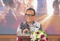 Wamenaker Immanuel Ebenezer hadiri Perayaan Natal 2024 dan Tahun Baru 2025 bersama Keluarga Besar Persekutuan Doa Oikumene DPR-MPR RI. (Instagram/immanuelbenezer)