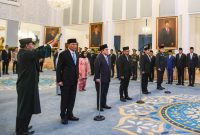 Potret para menteri saat dilantik Presiden Prabowo Subianto di Istana Negara, Jakarta (17/9/25). (Foto: BPMI Setpres)