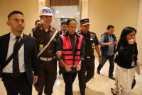 Foto eks Mendikbudristek Nadiem Makarim resmi ditetapkan tersangka dan langsung ditahan oleh Kejagung dalam kasus dugaan korupsi pengadaan laptop Chromebook 2019–2022, Kamis (4/9/25). (PUSPENKUM KEJAGUNG)