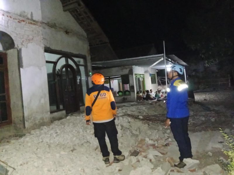 Salah Satu Kondisi Rumah Setelah terjadi Gempa di Banyuwangi, Jawa Timur. (Foto: BNPB)