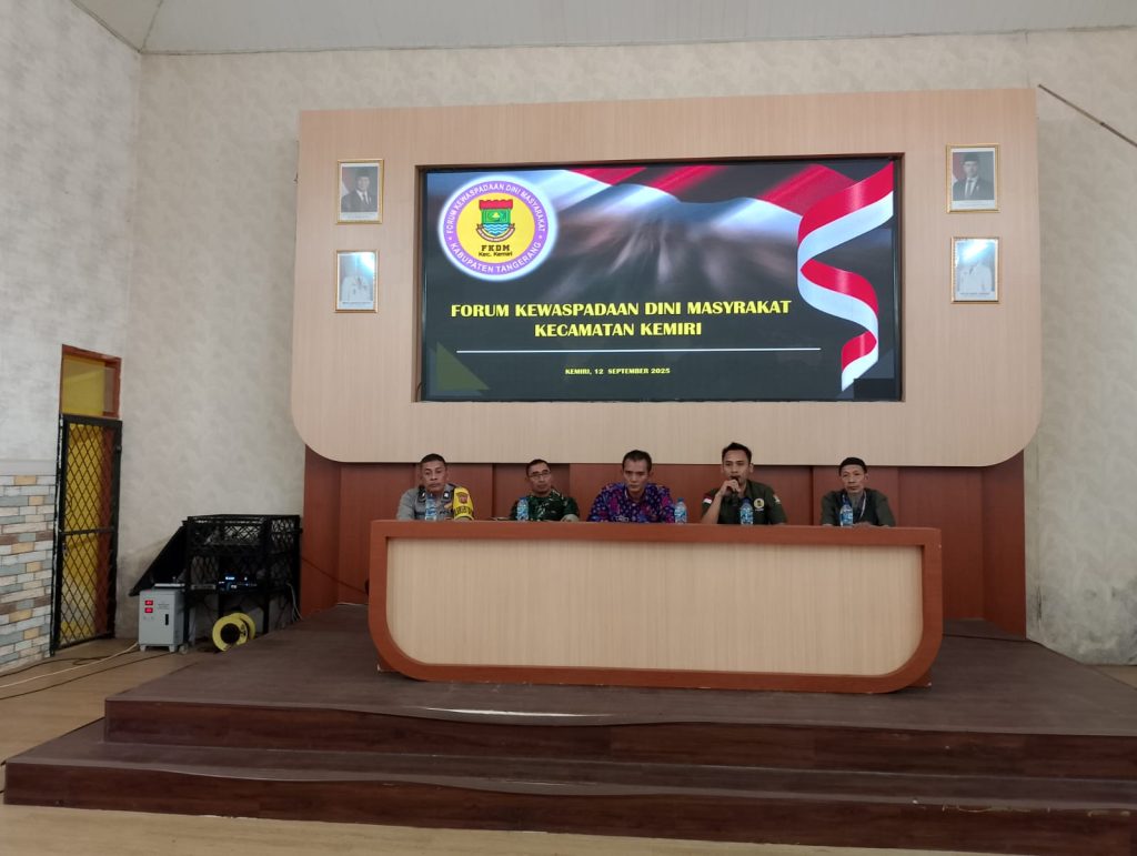 Sambutan Ketua FKDM Kecamatan Kemiri, Imam.