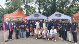 Ketua DPC SN Agung S Wibowo bersama pengurus PAC, Ranting dan Anak Ranting Squad Nusantara. (Foto SN)