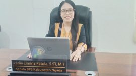 Kepala Badan Pusat Statistik (BPS) Ngada, Ivadia Elmina Patola. (Foto: Elfrat Frans Dhena)
