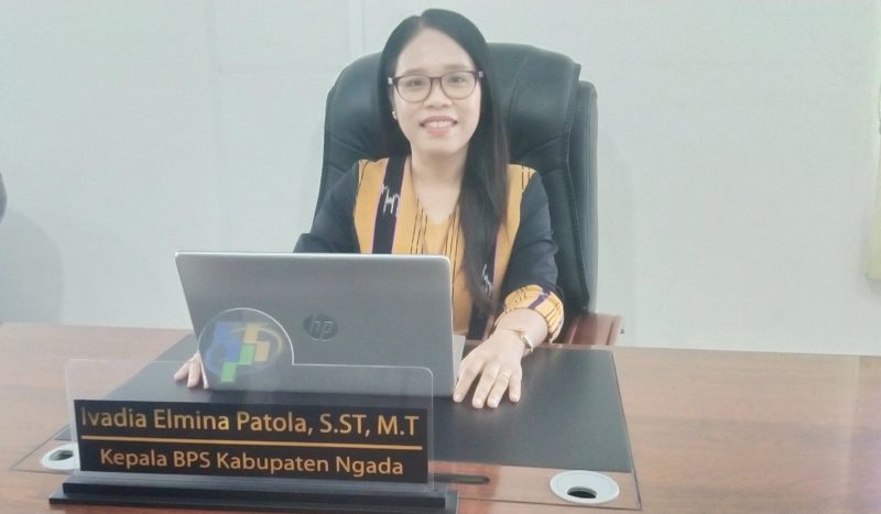 Kepala Badan Pusat Statistik (BPS) Ngada, Ivadia Elmina Patola. (Foto: Elfrat Frans Dhena)