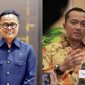 Mensesneg Prasetyo Hadi (kanan) umumkan Dony Oskaria (kiri) resmi menjabat sebagai Plt. Menteri BUMN. (Kolase Instagram/kemensetneg.ri - danantara.indonesia)