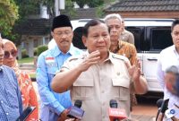 Presiden Prabowo Subianto menyampaikan keterangan pers setelah meninjau SRMA 10 Margaguna, Jakarta Selatan, pada Kamis 11 September 2025. (Dok. Sekretariat Presiden)